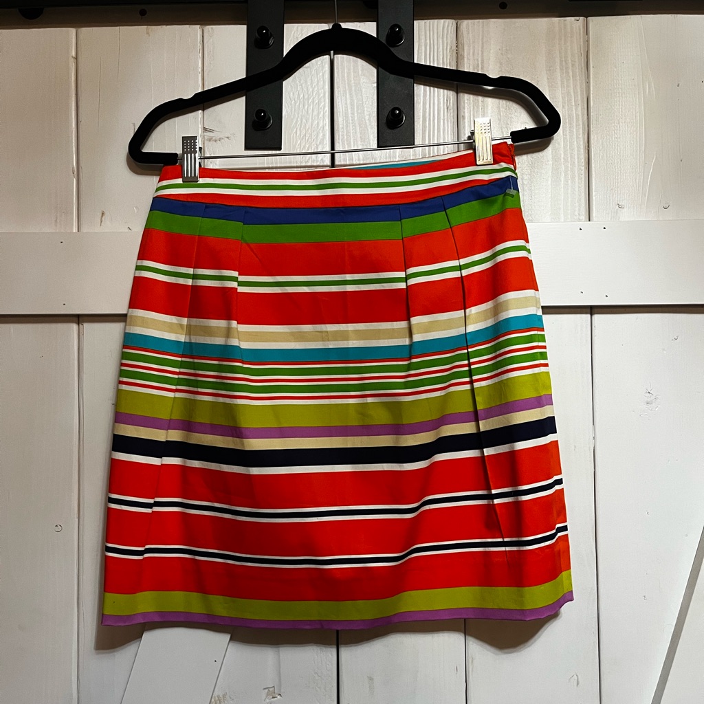 Kate Spade Multicolor Striped Mini Skirt